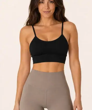 Sculpt Strap Top - Black