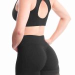 Sportski push-up komplet (šorts i top) - black