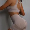 Sportski push-up komplet (šorts i top) - Khaki