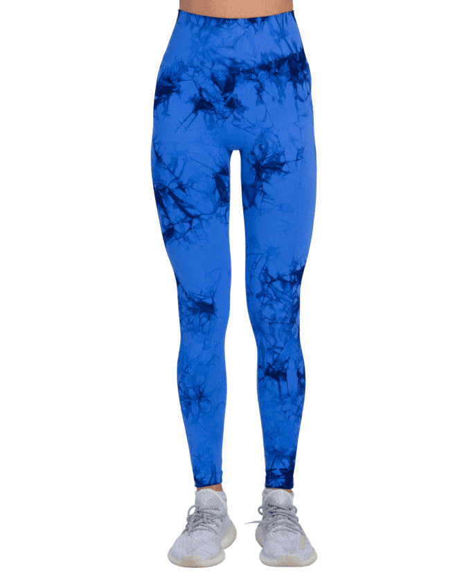 Tie Dye Push Up Hygge Helanke - Blue