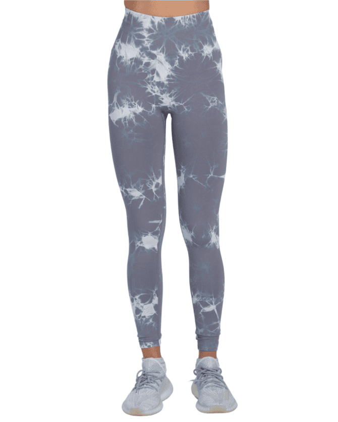 Tie Dye Push Up Hygge Helanke - Grey