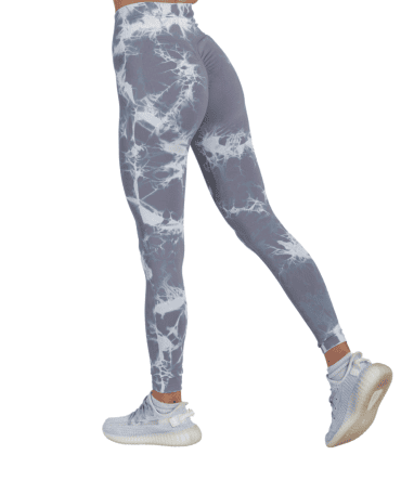 Tie Dye Push Up Hygge Helanke - Grey