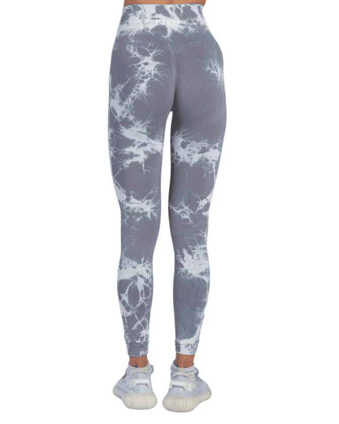 Tie Dye Push Up Hygge Helanke - Grey