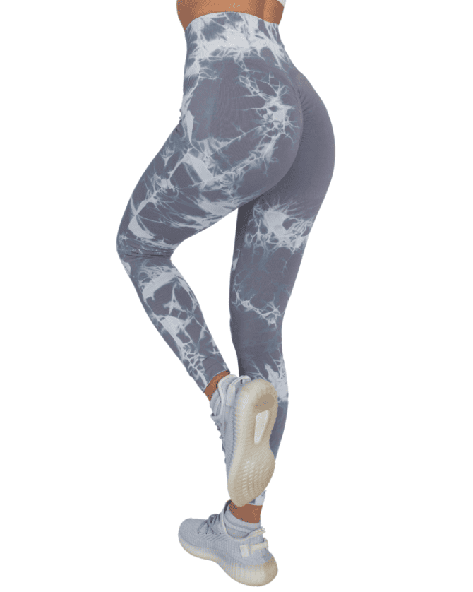 Tie Dye Push Up Hygge Helanke - Grey