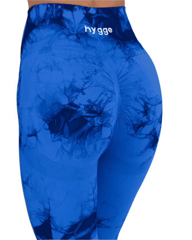 Tie Dye Push Up Hygge Helanke - Blue