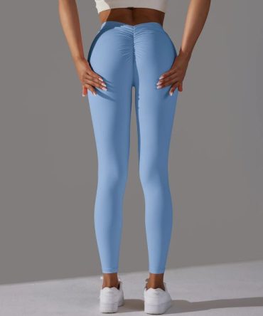 V-Back Push-Up Helanke za Trening - Baby Blue