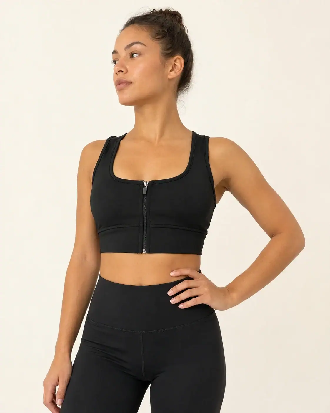 Shape Zip Top - Black 4 Shape Zip Top - Black - Slika 4