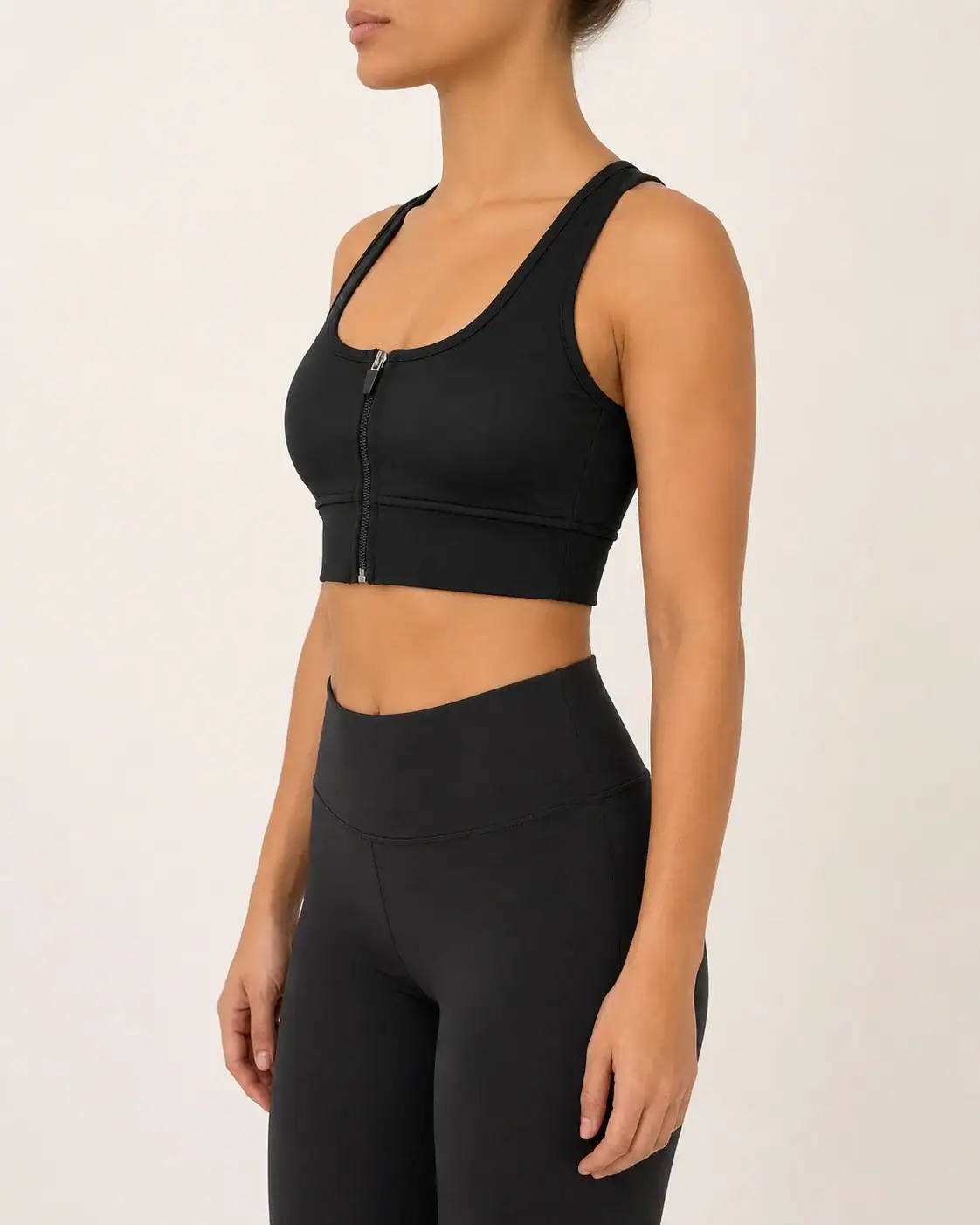 Shape Zip Top - Black 3 Shape Zip Top - Black - Slika 3