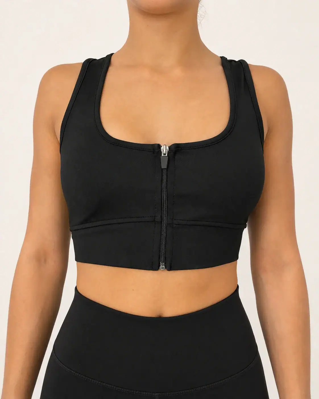 Shape Zip Top - Black 1 Shape Zip Top - Black