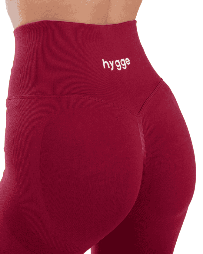 Hygge Push Up Helanke - Active Wine Red - Image 5