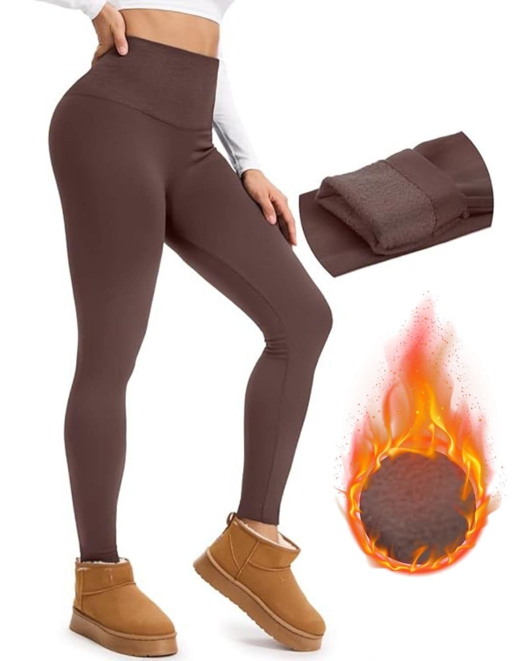 Termo Helanke od Likre - Braon 1 Termo Helanke od Likre - Braon