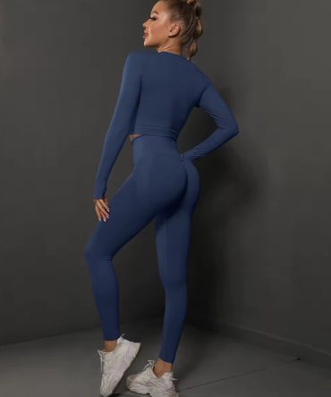 Helanke i Top Dugih Rukava - Navy Blue