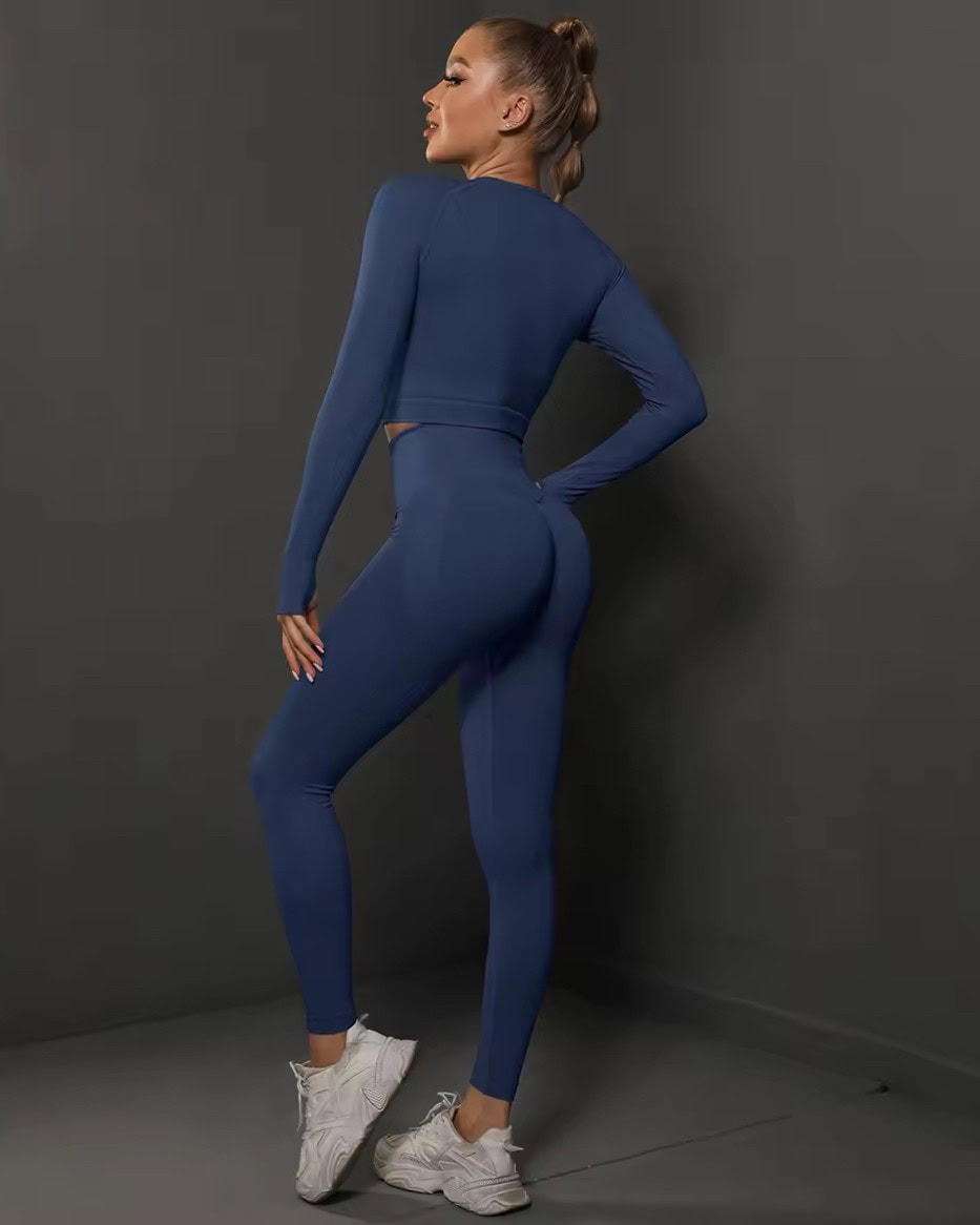 Helanke i Top Dugih Rukava - Navy Blue 1 Helanke i Top Dugih Rukava - Navy Blue