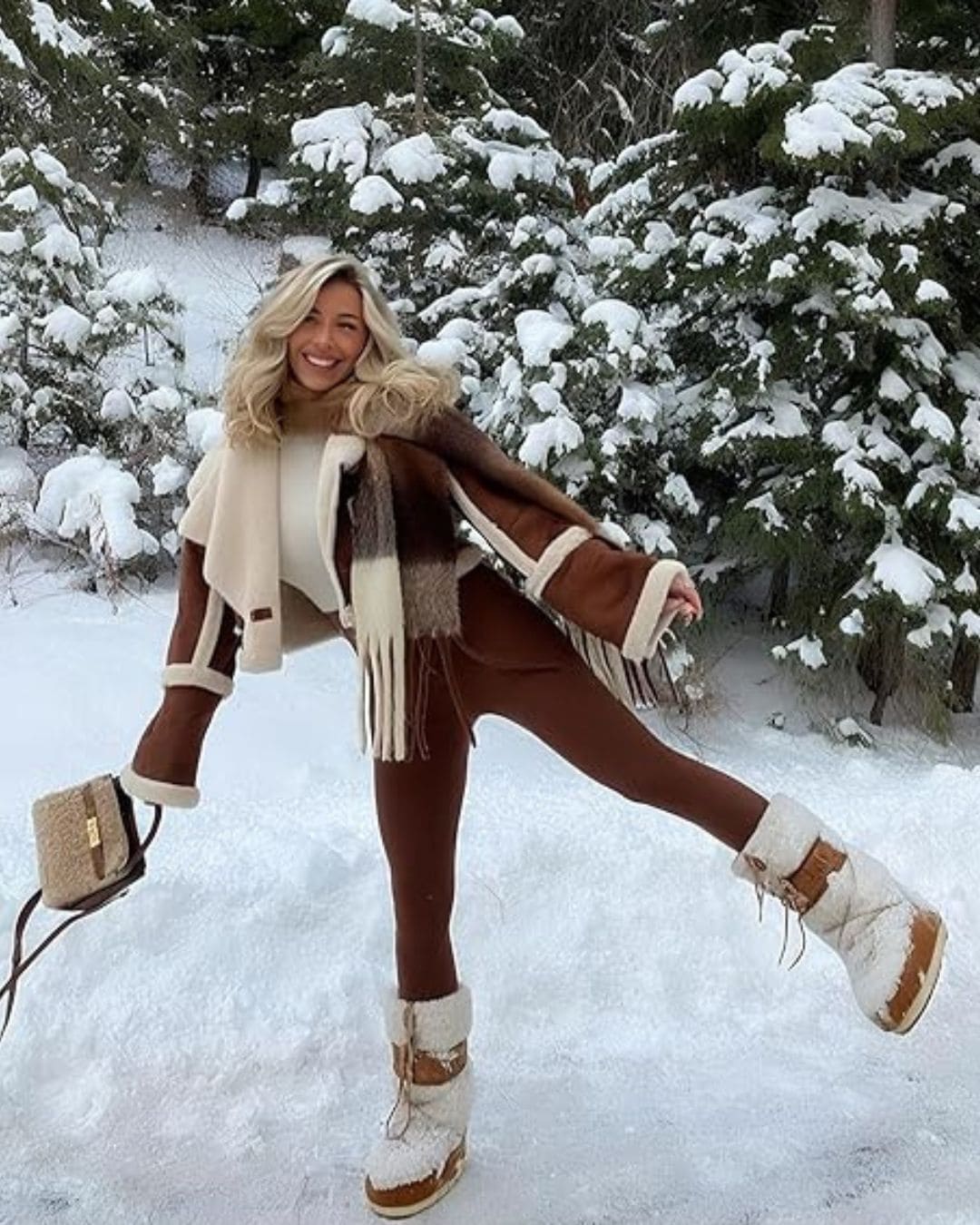 Termo Helanke od Likre - Braon 3 Termo Helanke od Likre - Braon - Slika 3