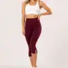 Pamučne 3/4 Helanke - Burgundy