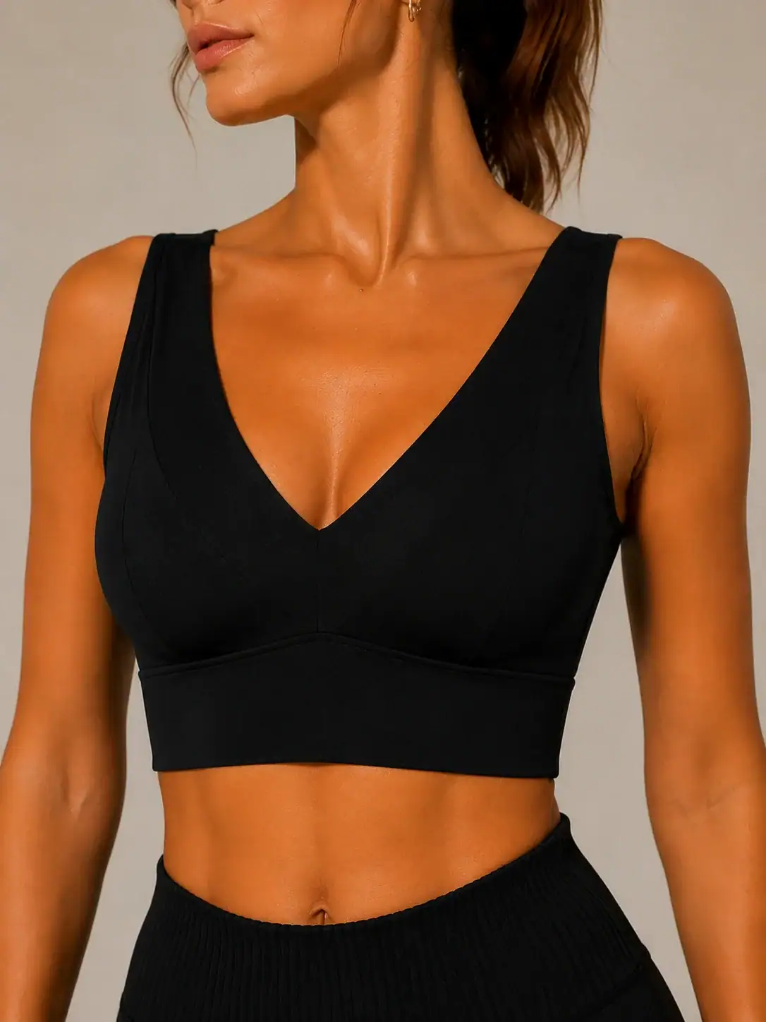 Contour V Top - Black 1 Contour V Top - Black