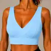 Contour V Top - Baby Blue