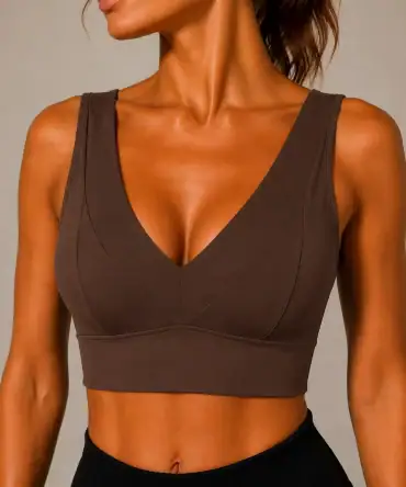 Contour V Top - Chocolate