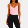 Lace Back Top - Pink
