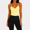 Lace Back Top - Lemon