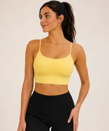 Active Cross Top - Yellow