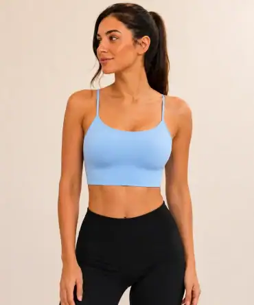 Active Cross Top - Baby Blue