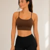 Active Cross Top - Chocolate