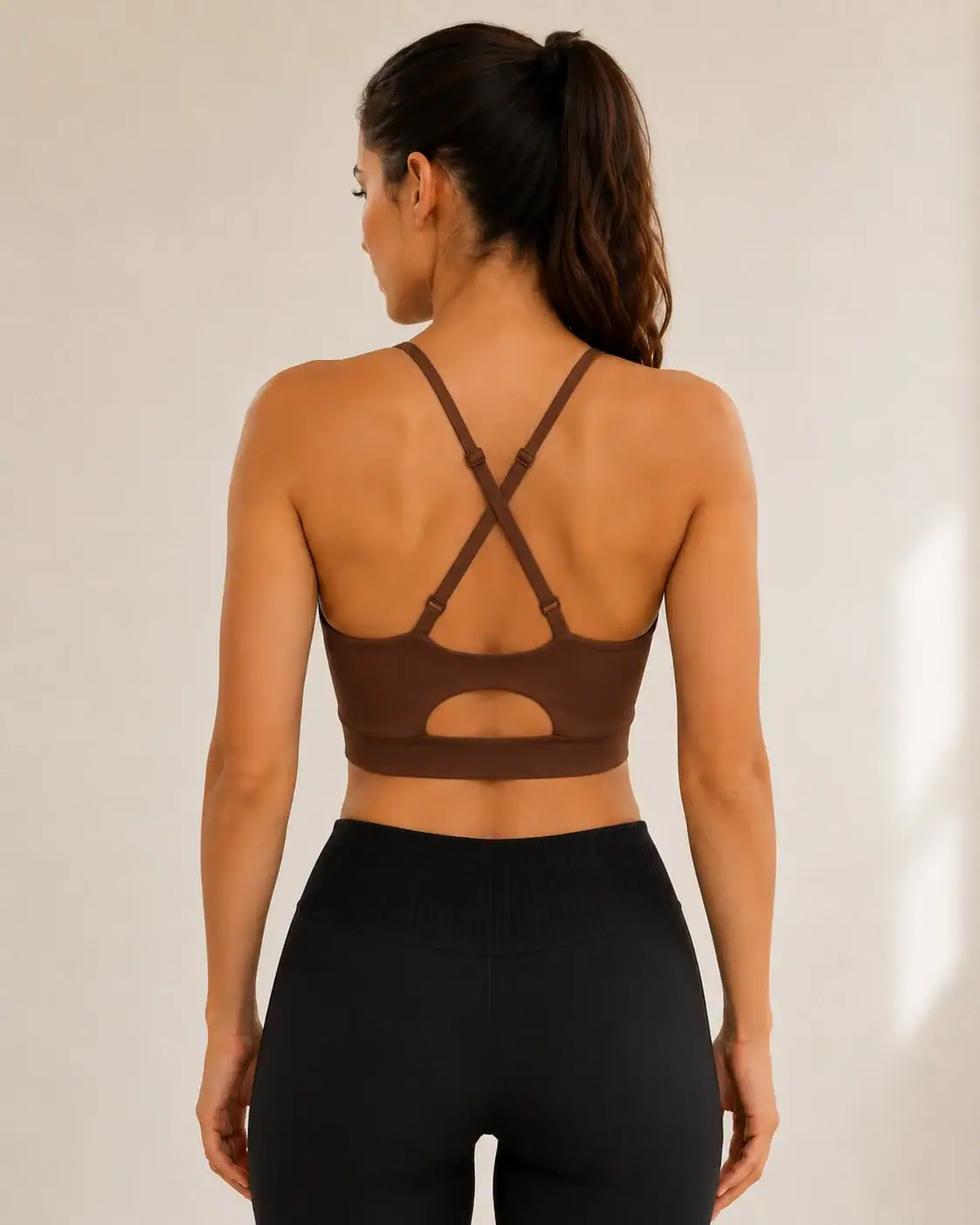 Active Cross Top - Chocolate 4 Active Cross Top - Chocolate - Slika 4